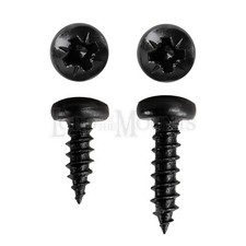 Black Wood Screws No.6 x 1/2" or 3/8" - 3.5mm Pan Pozi Picture Frame Framing
