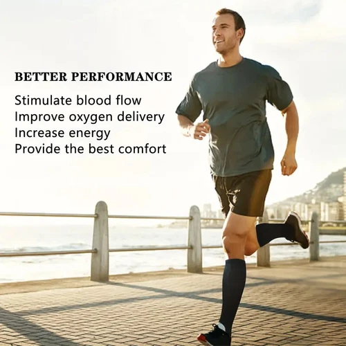 Zipper Compression Socks 20-30 mmHg Closed Toe for Varicose Vein Edema Men Women - Picture 13 of 23