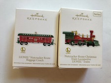 2 Hallmark Keepsake Lionel Trains Nutcrackers 2012 Metal 
