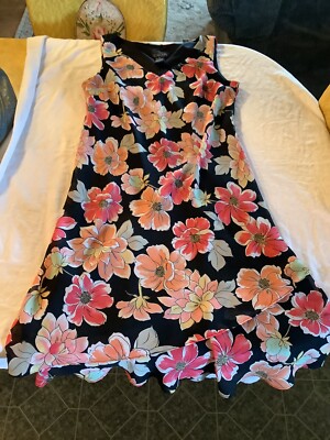 SCARLETT Summer Dress Layered / FLORAL / Below Knee / Sleeveless sz 10 | eBay SCARLETT Summer Dress Layered / FLORAL / Below Knee / Sleeveless sz 10 | eBay