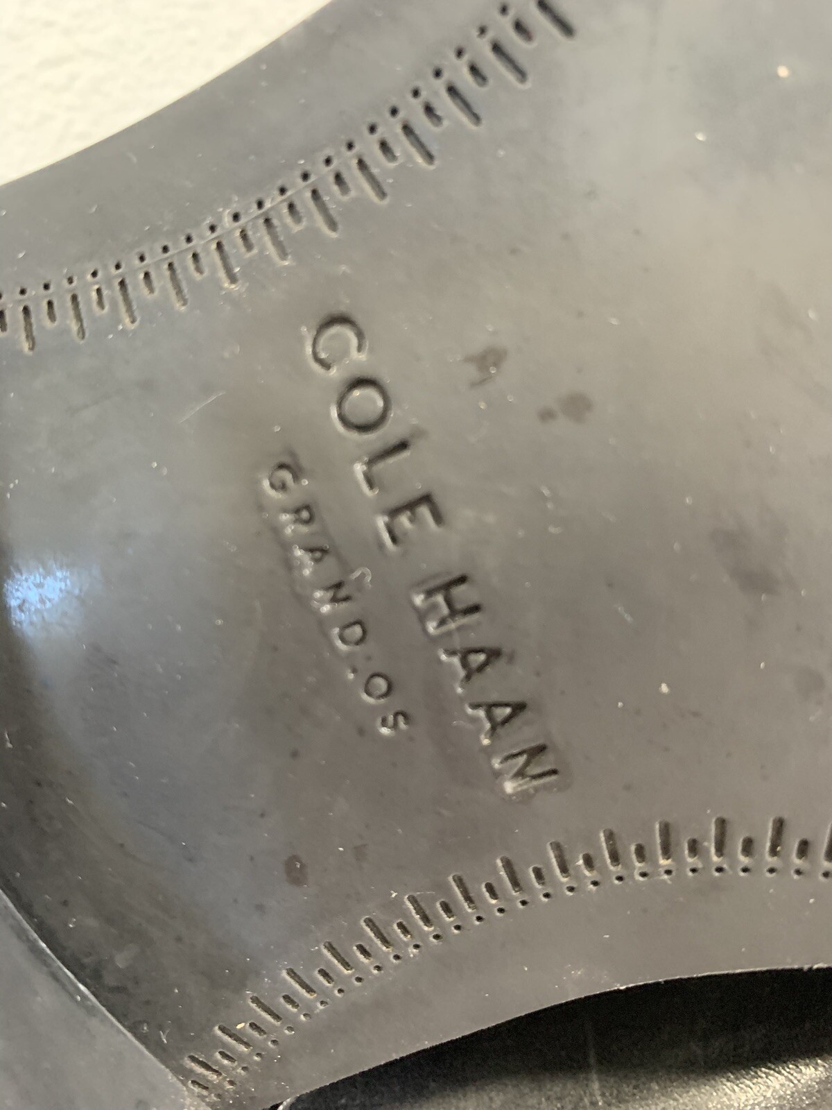 SAOLA Scarpe Oxford Cole Haan Lenox Hill Cap Toe 13M nere stringate in pelle con scatola