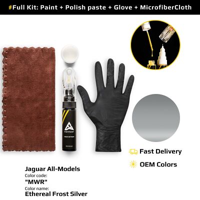Touch up Paint for Jaguar Code: MWR Ethereal Frost Silver OEM Quality