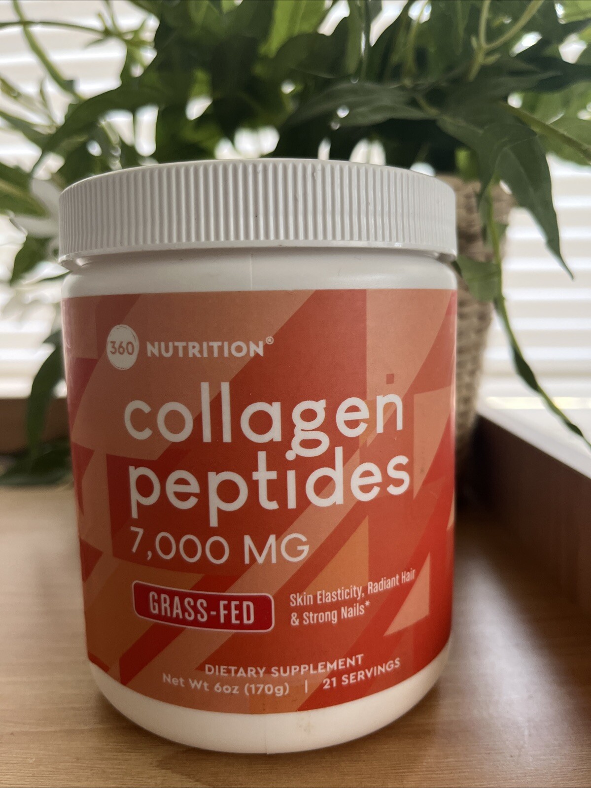 360 Nutrition Collagen Peptides 7,000 MG 6 oz  Grass-Fed,  Dairy & Gluten Free