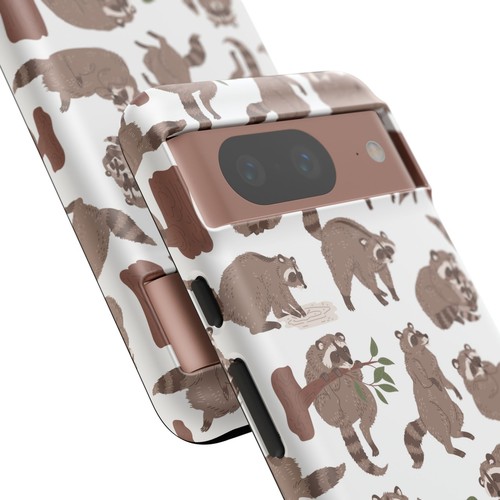 Raccoon Forest Phone Case - Cute Woodland Design, Animal Lover Gift - Dual Layer - Picture 77 of 177