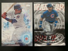 Javier Baez 2019 Stadium Club Warp Speed #WS14 & 2020 Topps 2030 #T203019 Card