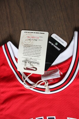 100 Authentic Michael Jordan Mitchell Ness 97 98 Bulls Jersey Size