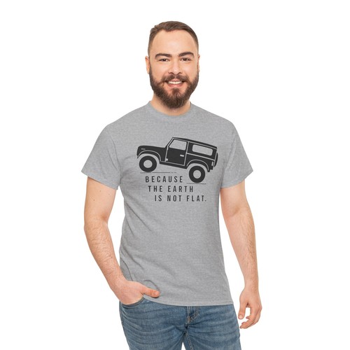 Camiseta divertida 4x4 Car Because The Earth Is Not Flat - Camiseta sarcástica humorística - Imagen 30 de 53