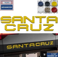 Yellow Plastic Letters for Hyundai Santa Cruz 2022 2023 2024 Inserts US MADE