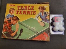 Vintage Table Tennis Game With Net, 4 Bats & 8 Balls (Pack of 6 Balls Brand New)