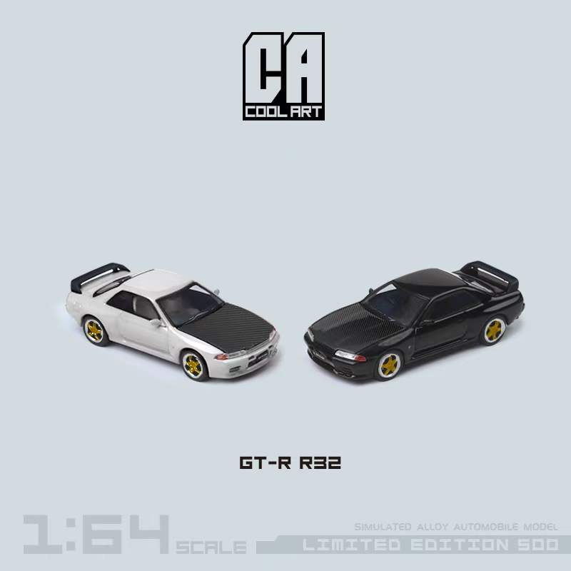 Cool ART 1:64 Nissan GT-R R32 White/Black Diecast Model Car | eBay