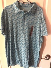 ALL IN MOTION MENS CASUAL POLO SHIRT TROPICAL