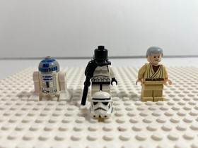 LEGO Starwars: Obi-Wan Kenobi + R2-D2+ Sandtrooper minifigs only from 8092