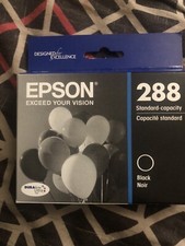 New 3-Pack Genuine Epson T288 Black Standard Yield Ink Cartridges T288120-S
