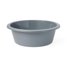 Lightweight Round Plastic Washbasin, 4.25x10.75, 5 qt., Case of 50