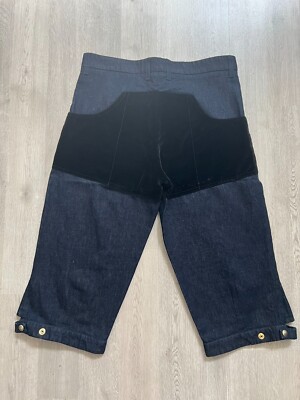 Marni Linen blend Denim Edition Velvet Speckled Jeans Dark Wash Size 29 W34in