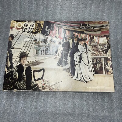 VINTAGE Falcon ''The Ball on Shipboard'' James Tissot 1000 Teile Puzzle guter Zustand