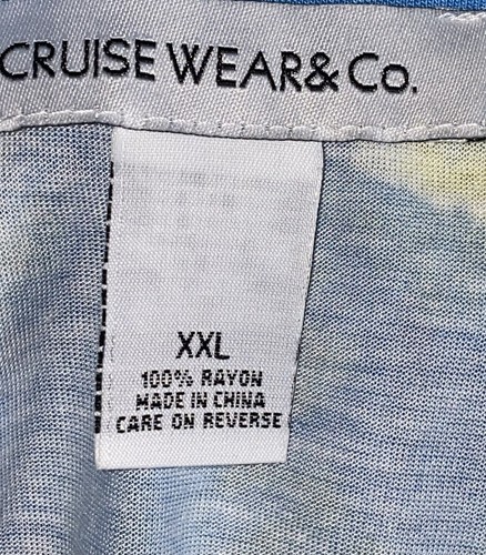 Cruise Wear&Co XXL nightgown /daywear Dress Beautiful Blue Team - Picture 2 of 4
