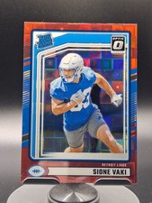 2024 Panini Donruss - Sione Vaki #332 Rated Rookie Optic Preview Red Pandora RC
