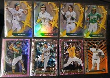 Kurtz, Wilson Rookies, Oakland A'S 28 Card Lot. Pink, Rocket, Mini Parrallels