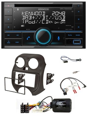 Kenwood CD 2DIN DAB USB Lenkrad Bluetooth Autoradio für Nissan Micra K13 ab 2010