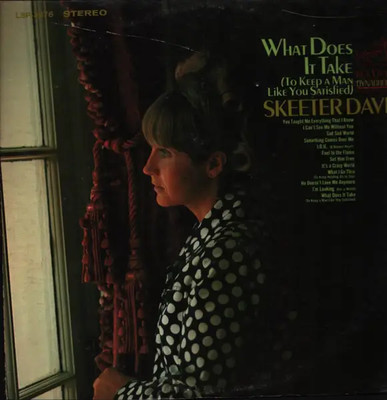 LP Skeeter Davis What Does It Take (To Keep A Man Like You Satisfied) RCA Vic