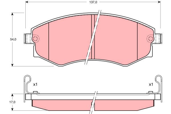 New Brake Pad Set, disc brake for HAFEI HYUNDAI HYUNDAI (BEIJING) KIA:COUPE