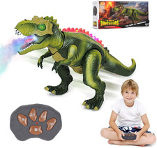 Walking T-Rex Dinosaur Remote Control RC Toys For Kid Action Figure LED Light Up