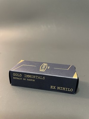 EX NIHILO  GOLD IMMORTALS  GENDERFREE : EXTRAIT DE PARFUM SAMPLE NEW Vial