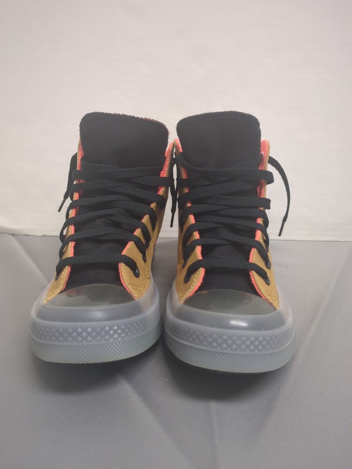 Converse All Star Chuck Taylor High Top Wheat and Orange 5.5M 7.5W thumbnail 2