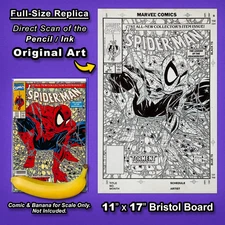 SPIDER-MAN #1 Iconic Cover Art by TODD McFARLANE on 11"x17" Limited Print 🔥