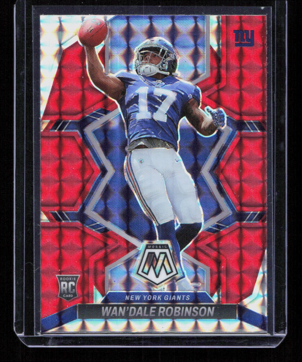 Wan'Dale Robinson 2022 Panini Mosaic #330 Red Mosaic Rookie