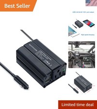 Car Inverter Power Converter Plug Adapter 12V To 110V Outlet Cigarette Lighter