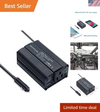 Car Inverter Power Converter Plug Adapter 12V To 110V Outlet Cigarette Lighter