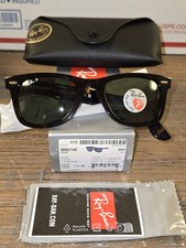 New RAY-BAN 2140 Original Wayfarer Classic Tortoise Green Polarized Lenses Icon
