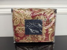 Vintage Ralph Lauren Jardiniere Red Paisley Floral KING Duvet Comforter Cover