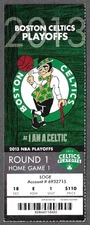 Boston Celtics Round 1 Home Game 1 2012-13 NBA Playoffs ticket stub