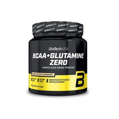 BioTech USA BCAA + Glutamine Zero, 480 g Dose, Zitrone