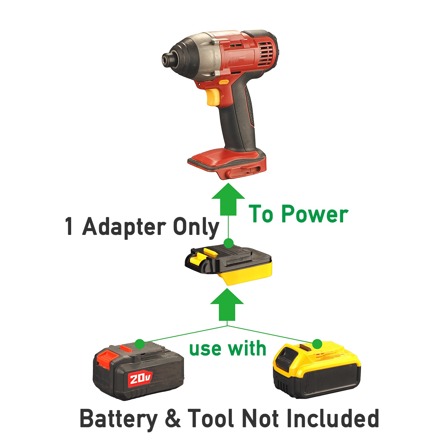 Adapter for Chicago Electric 18V Tool,Compatible with DeWalt