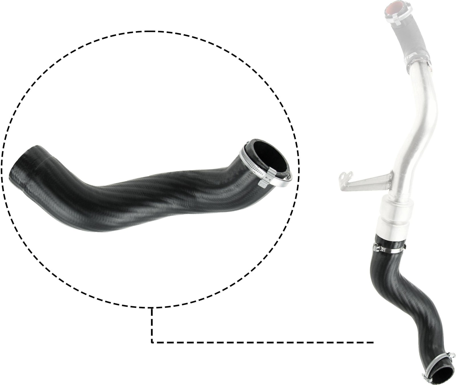 GATES 09-0660 Charger Air Hose for FORD - Image 17