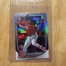 2025 Topps Bowman Chrome Baseball Kristian Campbell Silver Refractor Rookie