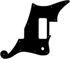 WD Custom Pickguard For D'Angelico Deluxe Bedford #03R Black/Red/Black