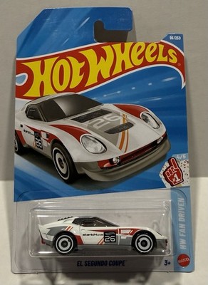 2026 Hot Wheels ~ El Segundo Coupe - White 96/250 ~ HW Fan Driven 4/5 ~ NEW