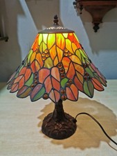 Bernsteinlampe Tischlampe Edelstein Lampe Bernstein Tiffany Leuchte Edel Deko