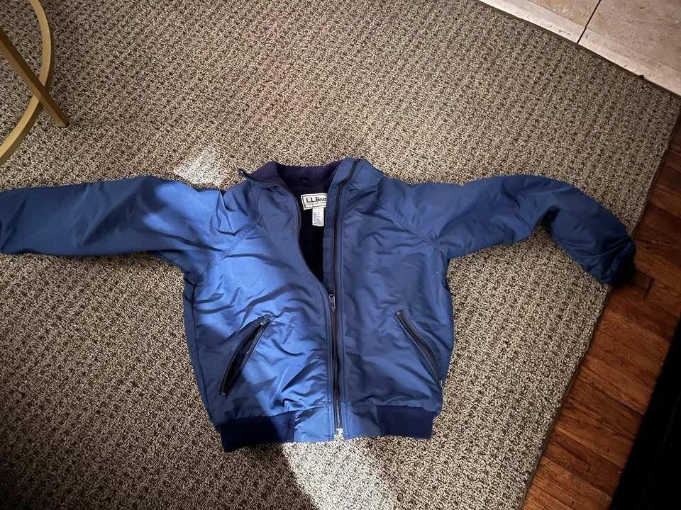 Chaqueta LL BEAN vintage para hombre talla mediana cremallera completa forrada estilo calentamiento OUF43 Foto 4 de 4