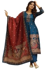 Kurta Sets for Women Viscose Printed Kurti Set for Woman  Kurta Pant Dupatta