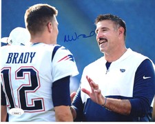 Mike Vrabel signed 8x10 Photo Coach Tennessee Titans Football