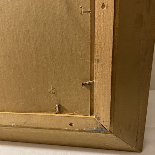 Litografia vintage M. Gernand firmata 1952 natura morta floreale cornice legno dorato. - Foto 23 di 24
