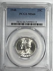 New Listing1948 Washington Quarter : PCGS MS66 Blazing White