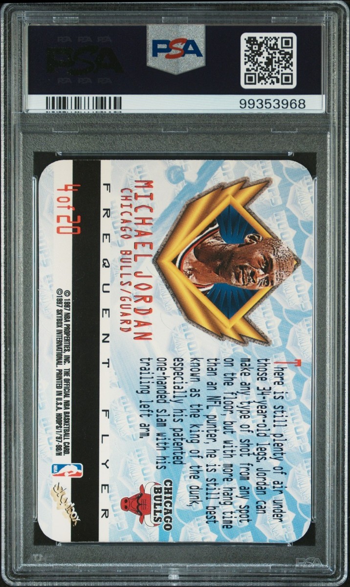 1997-98 NBA Hoops - Frequent Flyer Michael Jordan #4 for