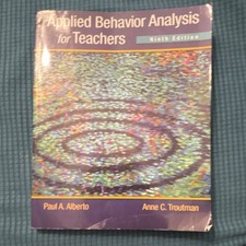 Applied Behavior Analysis for Teachers Ninth Edition Alberto Pearson Paperback